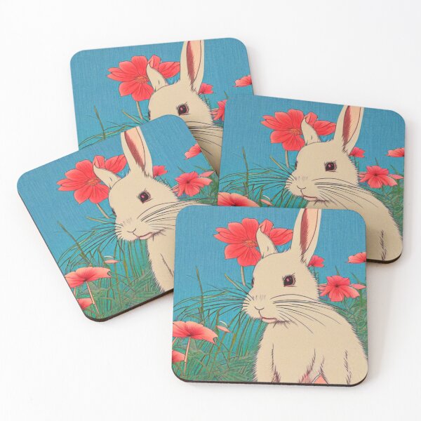 Item preview, Cutest Rabbit Girl with Whimsical Flowers designed and sold by wigobun.