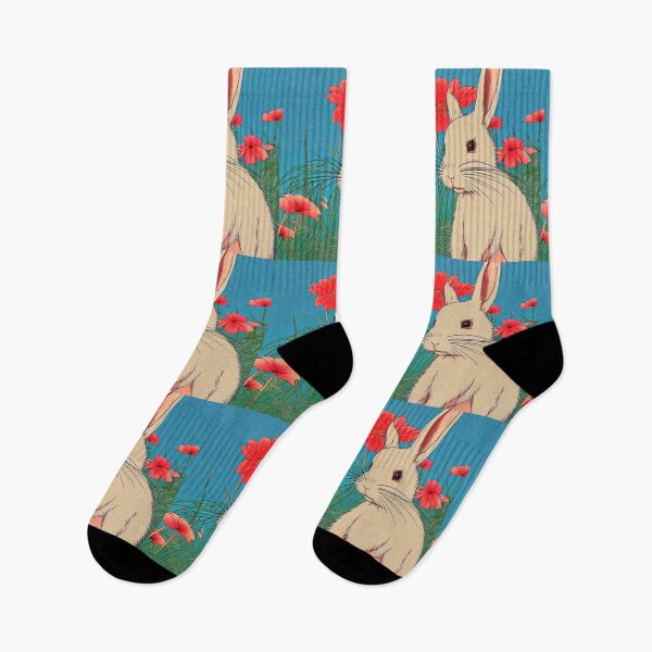 Item preview, Cutest Rabbit Girl with Whimsical Flowers designed and sold by wigobun.