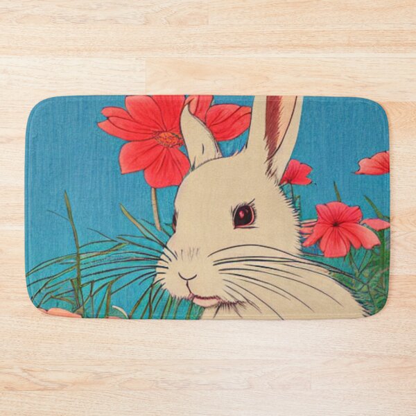 Item preview, Cutest Rabbit Girl with Whimsical Flowers designed and sold by wigobun.