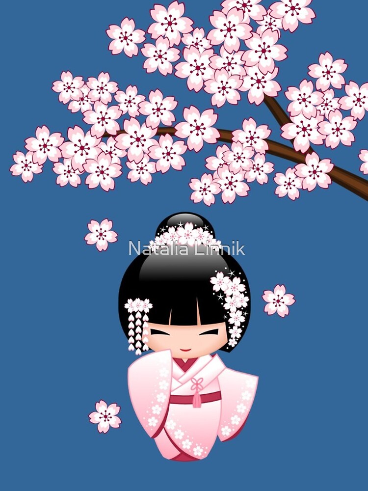 Japanese Bride Kokeshi Doll by chibibikun