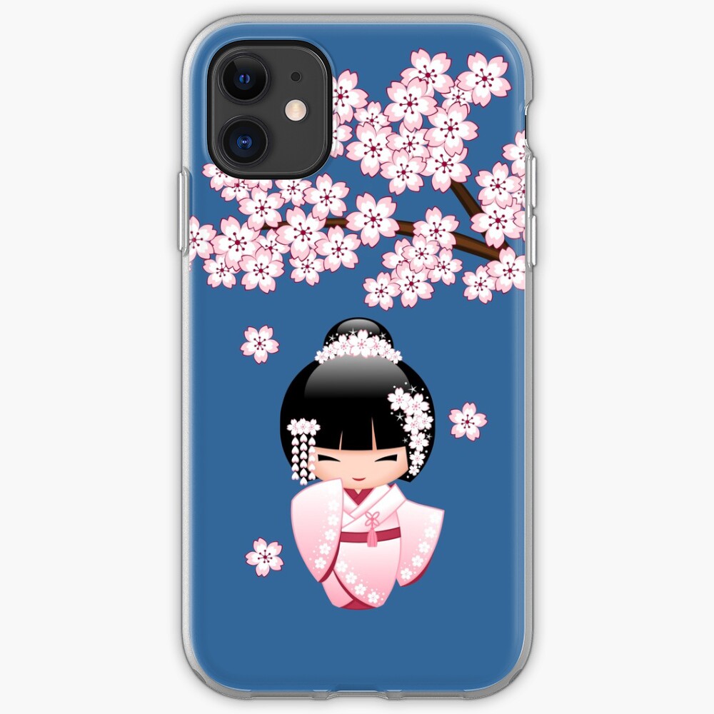 Japanese Bride Kokeshi Doll iPhone Case & Cover