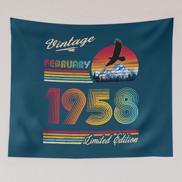 Item preview, February 1958 Birthday designed and sold by GreenSplash.