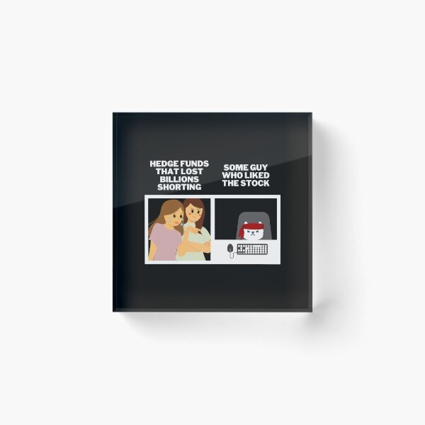 Item preview, Hedge Funds Angry At Roaring Kitty and Wallstreetbets - Stocks Gamestonk Finance Meme (white) designed and sold by MillennialMemer.