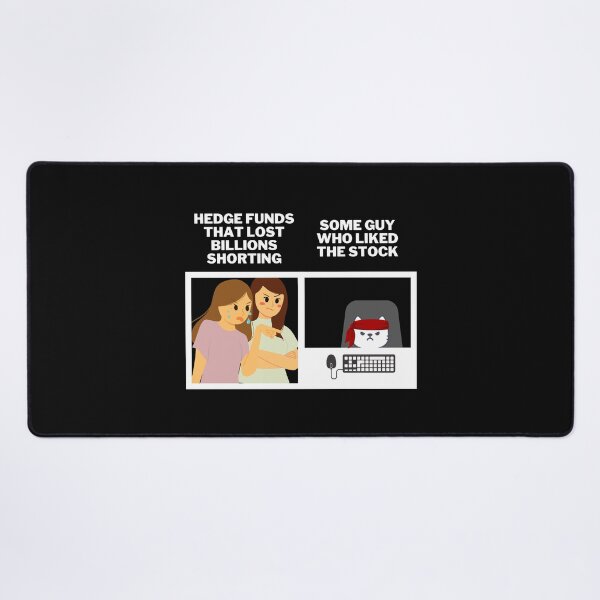 Item preview, Hedge Funds Angry At Roaring Kitty and Wallstreetbets - Stocks Gamestonk Finance Meme (white) designed and sold by MillennialMemer.