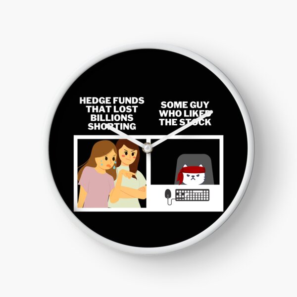 Item preview, Hedge Funds Angry At Roaring Kitty and Wallstreetbets - Stocks Gamestonk Finance Meme (white) designed and sold by MillennialMemer.