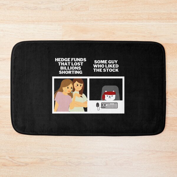Item preview, Hedge Funds Angry At Roaring Kitty and Wallstreetbets - Stocks Gamestonk Finance Meme (white) designed and sold by MillennialMemer.