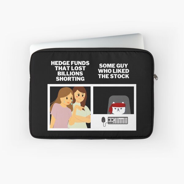 Item preview, Hedge Funds Angry At Roaring Kitty and Wallstreetbets - Stocks Gamestonk Finance Meme (white) designed and sold by MillennialMemer.