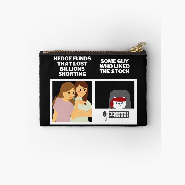 Item preview, Hedge Funds Angry At Roaring Kitty and Wallstreetbets - Stocks Gamestonk Finance Meme (white) designed and sold by MillennialMemer.