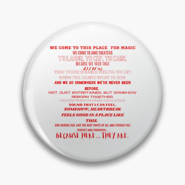 Item preview, AMC Theaters Speech designed and sold by BeamA60.