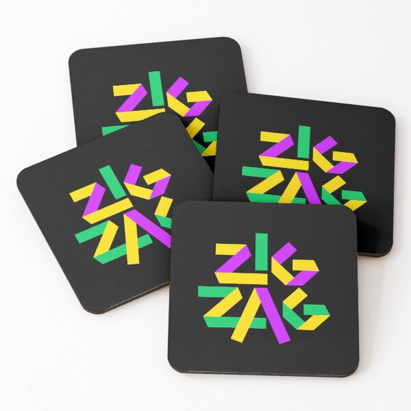 Item preview, Zig Zag (black square) original design  designed and sold by pop-and-bee.