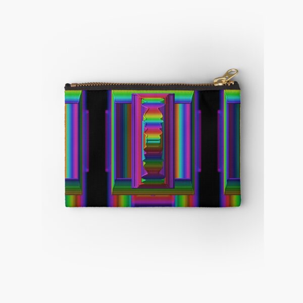 Item preview, 3D geometric techno neon rainbow stargate designed and sold by neonmoonwaves.