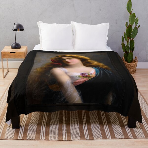 Item preview, An Auburn Beauty by Emile Vernon Remastered Xzendor7 Vintage Illustration Art Reproductions designed and sold by Xzendor7 Digital Art Creations.