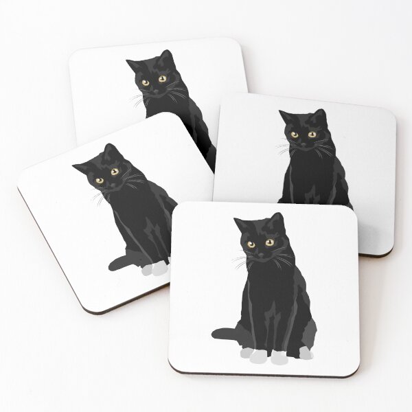 Item preview, Black Cat with White Paws designed and sold by bluhak.
