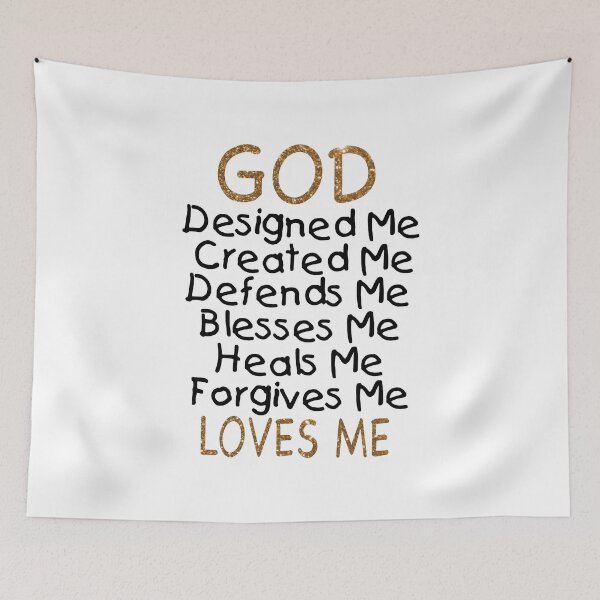 Item preview, Baby Shower Gifts/Baptism Gifts/Christening Gifts - Best Cute Gift for New Baby, Him, Her, Men, Women, Son, Daughter, Kids - God Loves Me designed and sold by premiertreats.