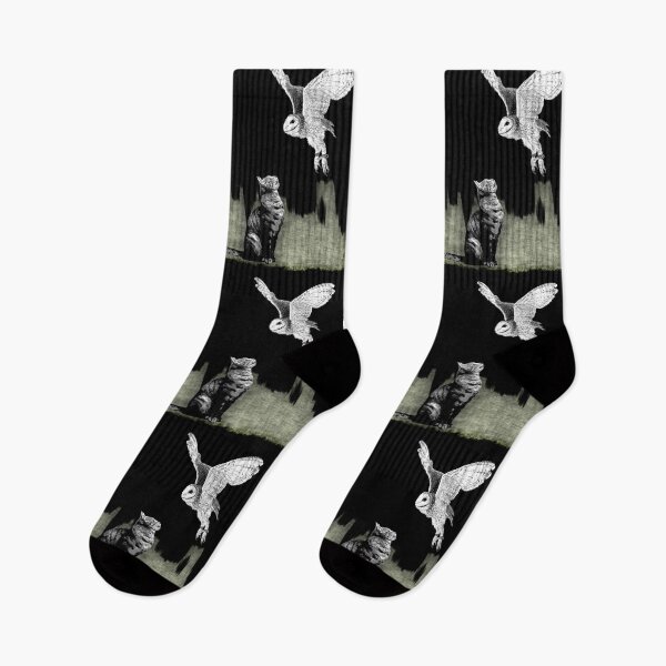 Item preview, Cat and an owl - Graffiti art style designed and sold by tinytiger77.