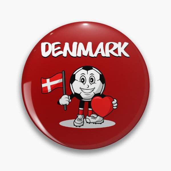 Item preview, Cute Denmark Football Lover Design designed and sold by Salukeart.