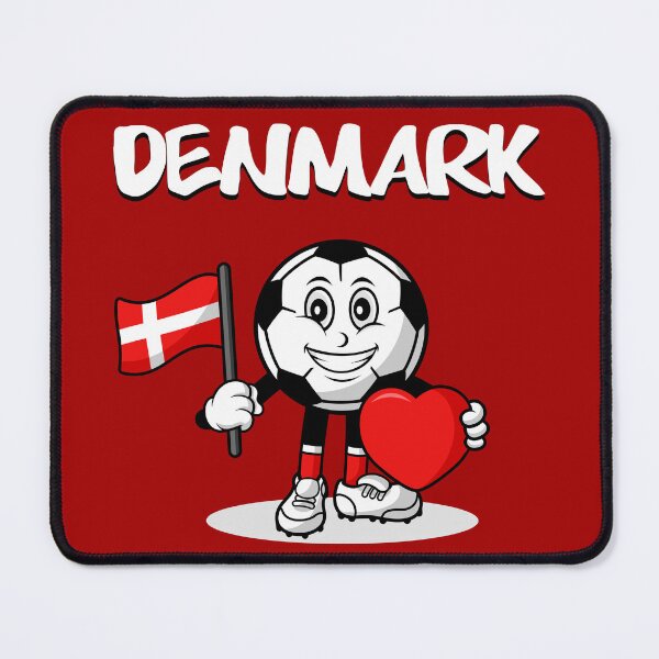 Item preview, Cute Denmark Football Lover Design designed and sold by Salukeart.