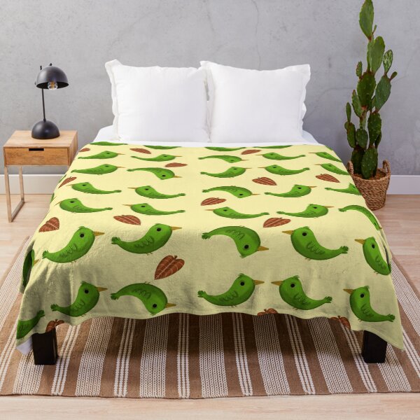 Item preview, Green bird and leaves pattern designed and sold by altairaleon.
