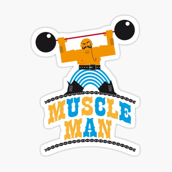 Muscle Man Sticker