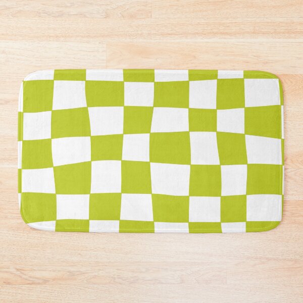 Item preview, Hand Drawn Checkerboard Pattern (chartreuse/white) designed and sold by Design Minds Boutique.