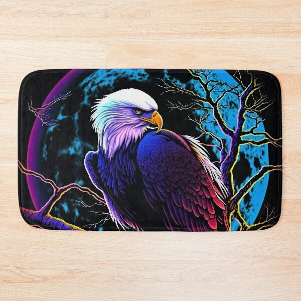 Item preview, Bald Eagle in the Night Blacklight designed and sold by Soda-Pop-Art-87.