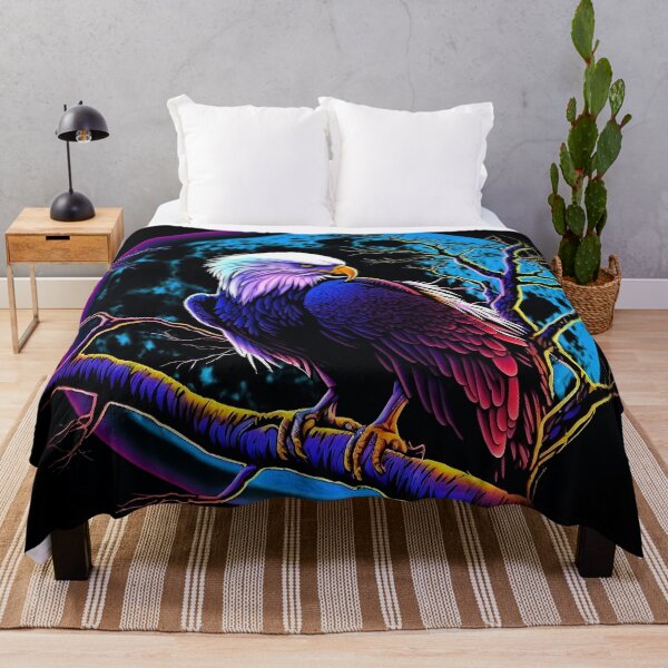 Item preview, Bald Eagle in the Night Blacklight designed and sold by Soda-Pop-Art-87.