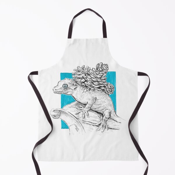 Item preview, Gargoyle Gecko Pinecone Surreal Illustration Inktober art designed and sold by edrawings38.