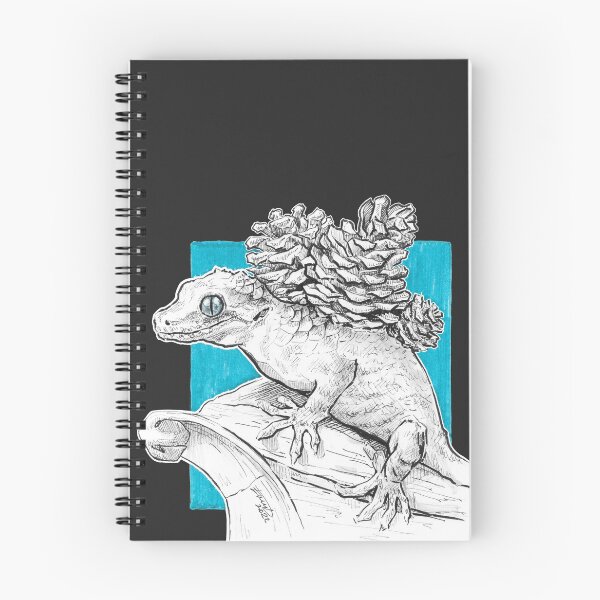 Item preview, Gargoyle Gecko Pinecone Surreal Illustration Inktober art designed and sold by edrawings38.