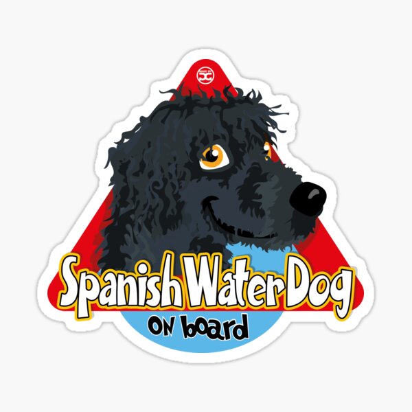 Pegatinas-Perro de agua espanol-español perro de agua-Top conservados