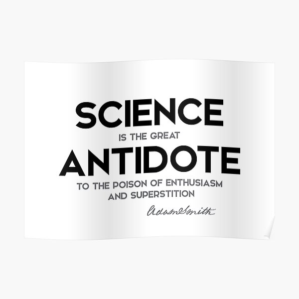 science antidote - adam smith Poster