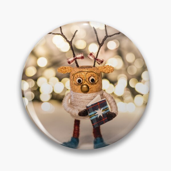 Item preview, Postcrossing Winter scene Book lover booklover girl librarian Reindeer Christmas Card Festive Deer Ornament Winter Wonderland xmas let it snow designed and sold by cutestamps.