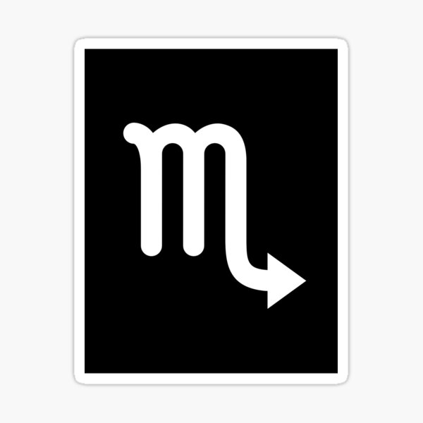 "Dark Scorpio Sign Zodiac Water Sign Edition " Sticker for Sale by