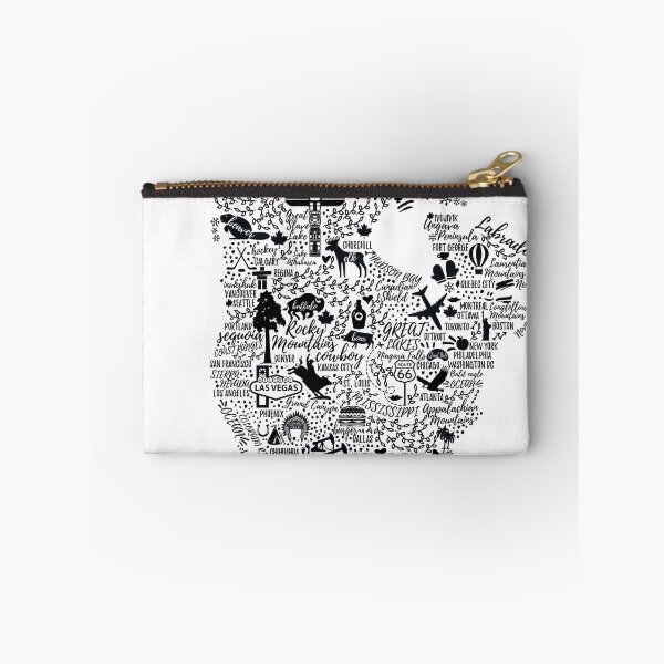 Item preview, Typography poster. North America map. North America travel guide. designed and sold by Moloko88.