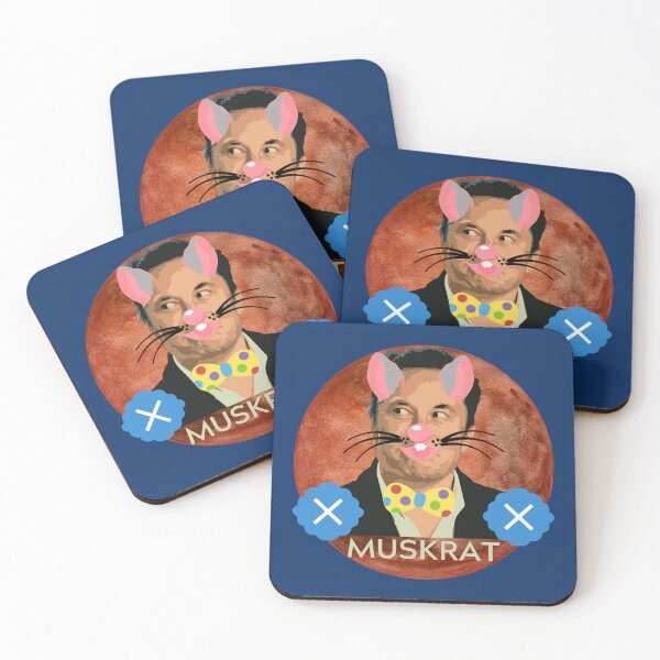 Item preview, Parody Elon Muskrat on Mars Verified Badge Spoof designed and sold by Write-to-Rebel.