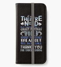 Vinilo o funda para iPhone Regalo divertido del empollón del teatro para los amantes del teatro