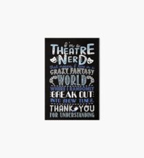Theatre Nerd Art Board