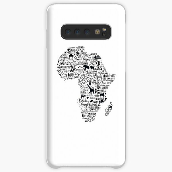 Typography poster. Africa map. Samsung Galaxy Snap Case