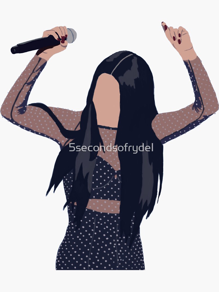 "selena drawing" Sticker for Sale by 5secondsofrydel | Redbubble