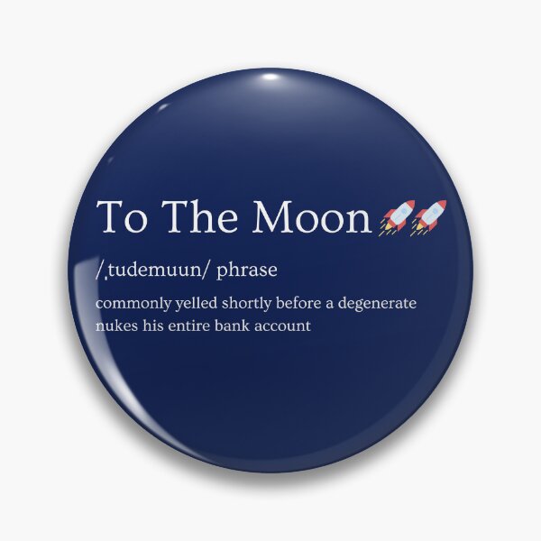 Item preview, To The Moon Definition Stonks Wall Street Meme designed and sold by MillennialMemer.