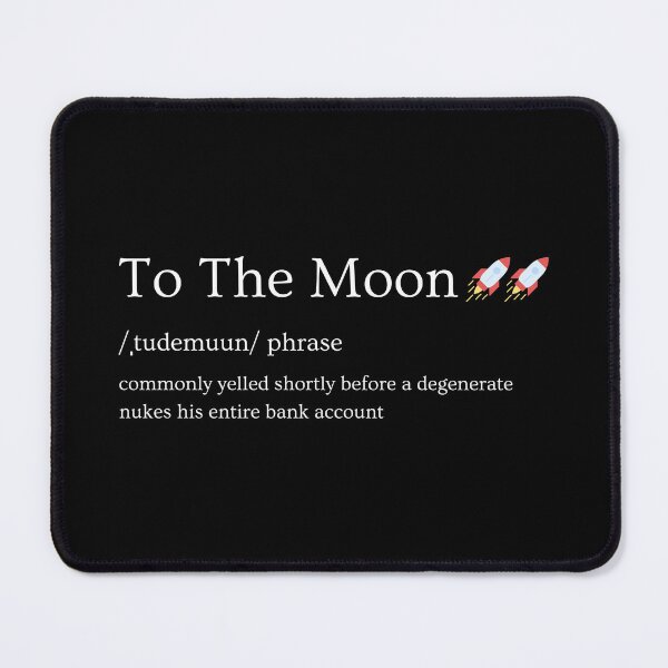Item preview, To The Moon Definition Stonks Wall Street Meme designed and sold by MillennialMemer.