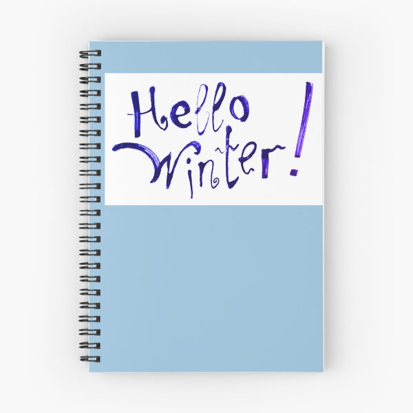 Item preview, Hello winter! calligraphy lettering | Hello winter watercolor calligraphy designed and sold by lausn.
