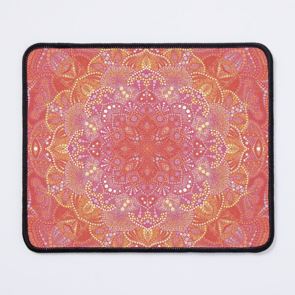 Item preview, Flower dot mandala in red designed and sold by DomaDoma.