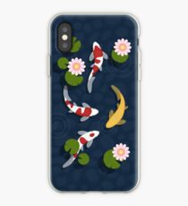 Vinilo o funda para iPhone Estanque de peces Koi japonés