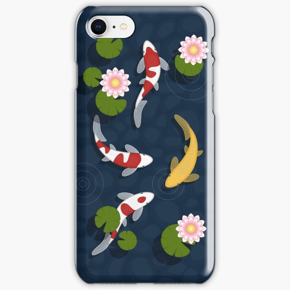 Japanese Koi Fish Pond iPhone Case & Cover