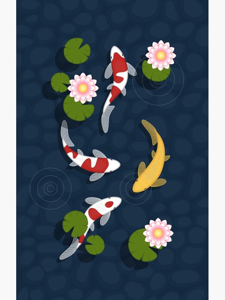 Japanese Koi Fish Pond by chibibikun