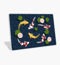 Japanischer Koi Fischteich Laptop Skin