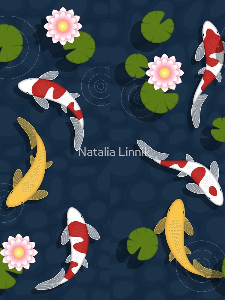 Japanese Koi Fish Pond by chibibikun