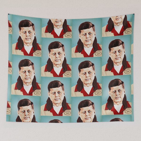 Item preview, JFK mullet 35th US president John bowling designed and sold by Captain-Jackson.