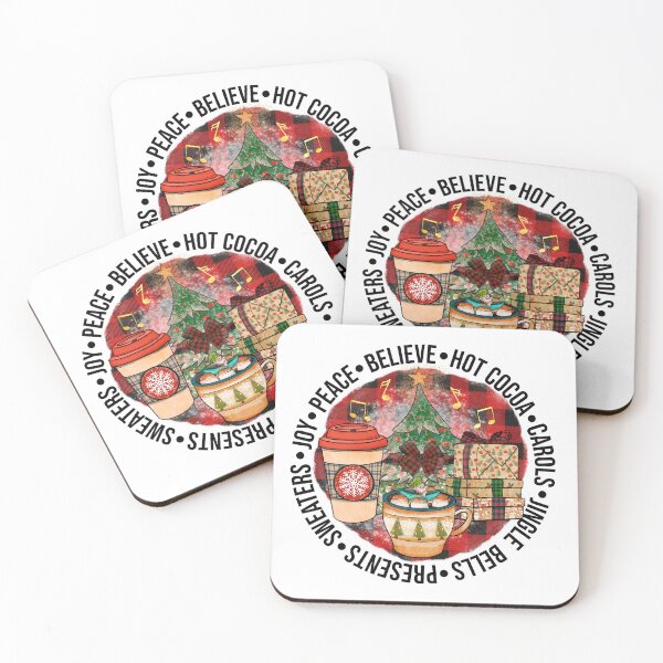 Item preview, Round Christmas Illustration with Holiday Sayings designed and sold by OrnamentallyYou.