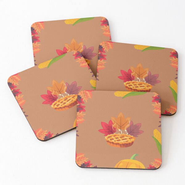Item preview, Thanksgiving Celebration With Pumpkin Leaves and Cherry Pie Sweet designed and sold by branaghbel.
